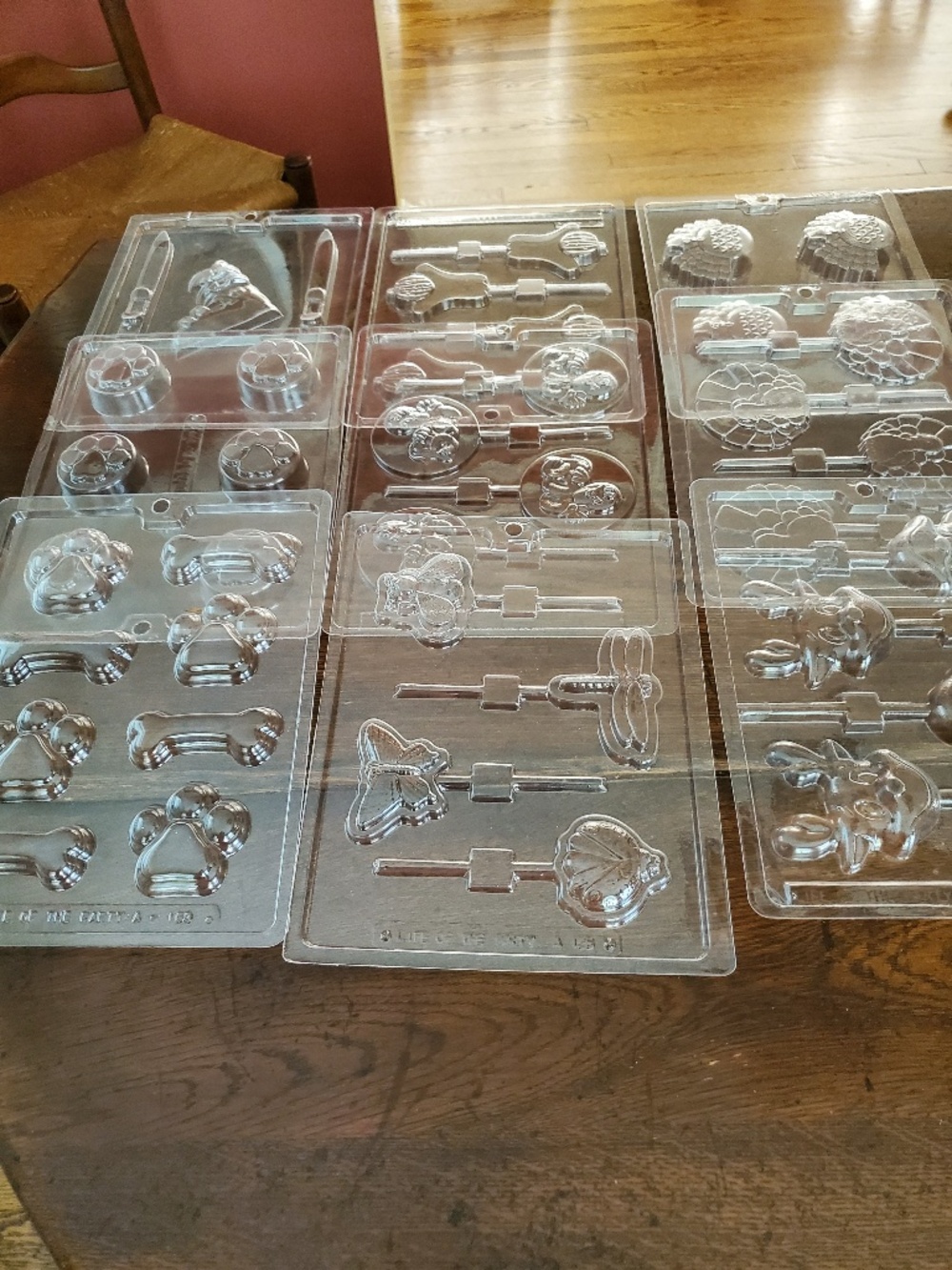 Lot of 9 Candy Molds - Various Holidays and General